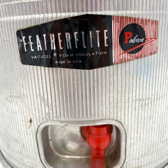 Vintage Thermos Featherflite Poloron Serving with Swing Handle Dent. - Picture 5 of 13